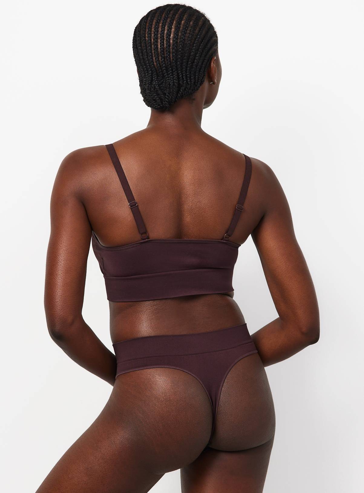 Tonal Brown 3 Pack Seamless Thongs XL - Image 4
